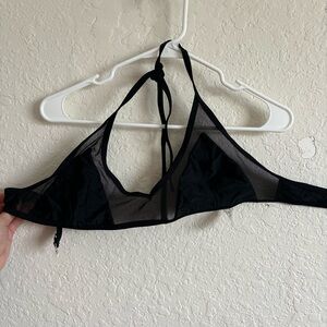 Black bathing suit top